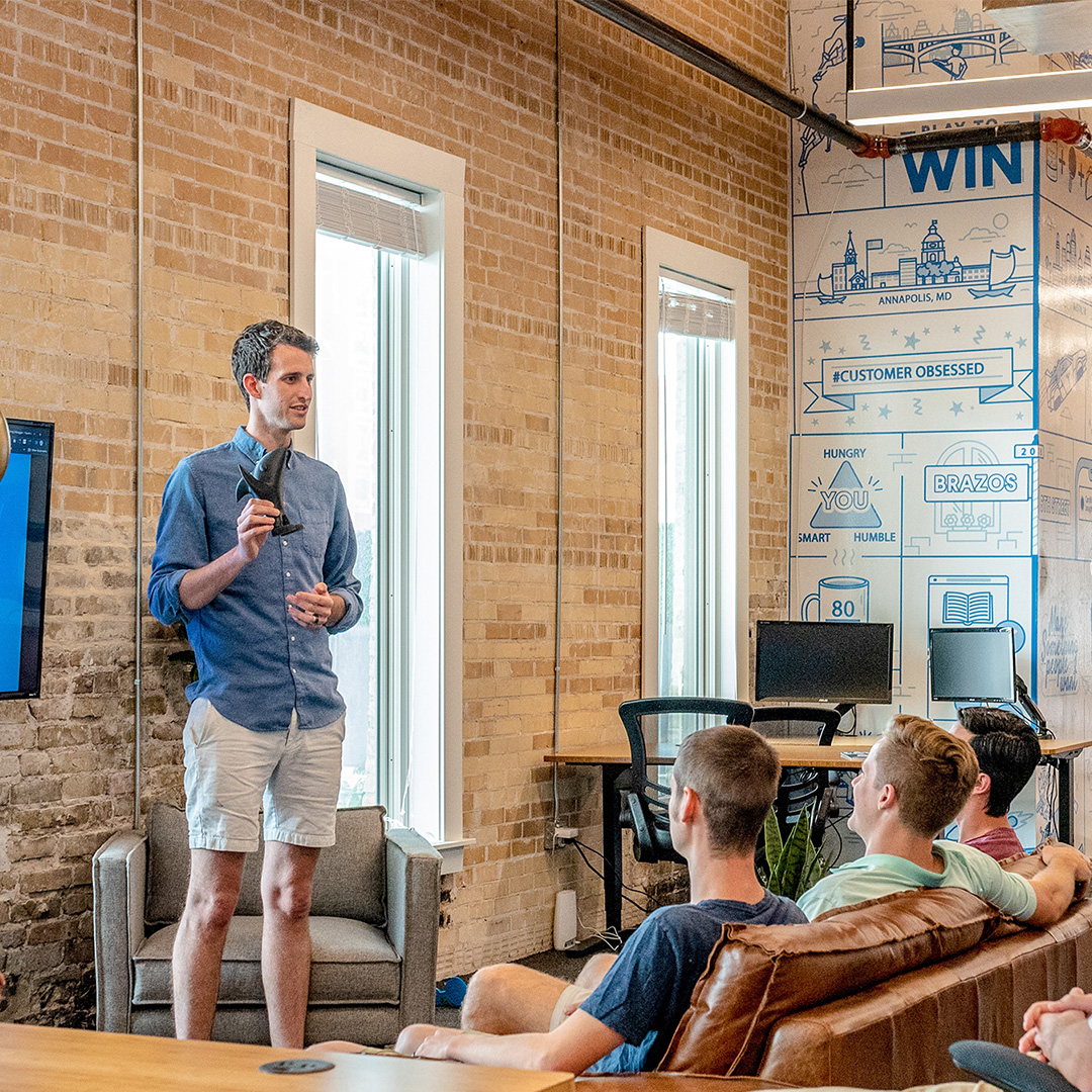 Work colleagues in a meeting